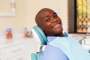 A man at his dental appointment.